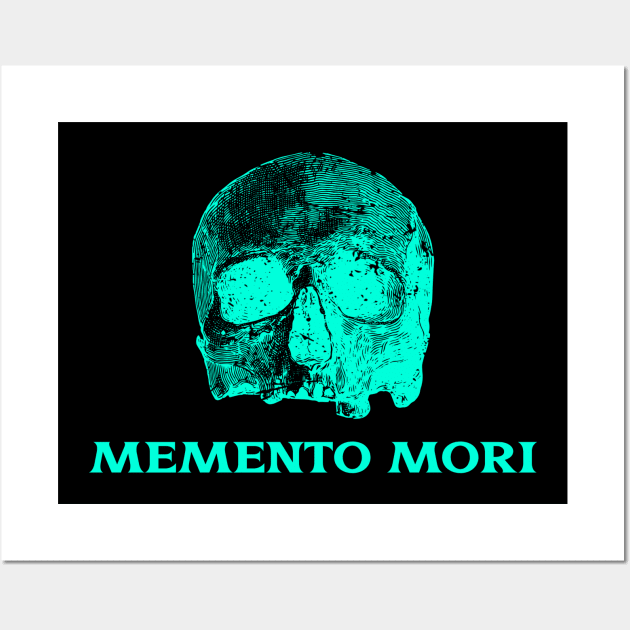 Memento Mori Colorful skull Wall Art by TeeTrendz